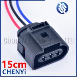 3 Pin 3.5 mm Automotive Fog Lamp Light Socket Crankshaft Sensor Plug 1J0973723G 1J0 973 723G 1J0973723 1J0 973 723