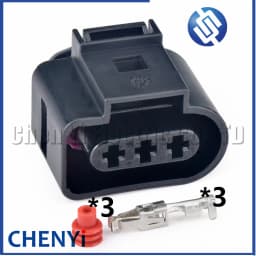 3 Pin 3.5 mm Automotive Fog Lamp Light Socket Crankshaft Sensor Plug 1J0973723G 1J0 973 723G 1J0973723 1J0 973 723