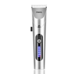 RIWA Hair Clipper Professional Electric Trimmer For Men With LED Screen Washable Rechargeable Men Strong Power Steel Head