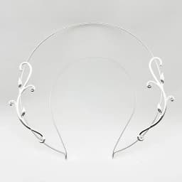 Women Girls Angel Bridal Silvery Gold Halo Headband Goddess Crown Photoshoot Hair Band Wedding Accessory
