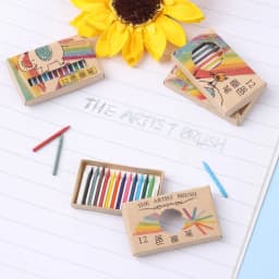 1Set Miniature Crayon Color Pencil Scene Model Doll Colorful Crayon Kids Toys Mini Dollhouse Decoration Dolls Accessories