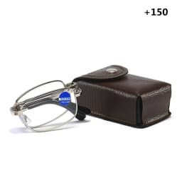 Foldable Reading Glasses Folding Presbyopia Men Women Metal Retro Computer Reading Glasses With Case 1.0 1.5 2.0 2.5 3.0 3.5 4.0