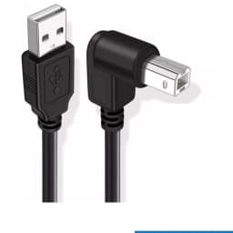 Type A Male to Type B Male 90 degree Up & Down & Left & Right Angled USB 2.0 Printer Scanner Cable 30cm 50cm 1m 150cm 1ft 5 feet