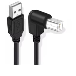 Type A Male to Type B Male 90 degree Up & Down & Left & Right Angled USB 2.0 Printer Scanner Cable 30cm 50cm 1m 150cm 1ft 5 feet