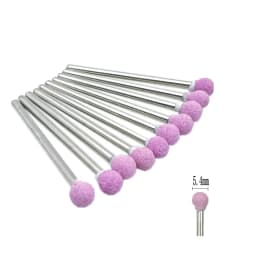 10pcs/set Dental Stone Grinder Polisher Burs 2.35mm Shank For Contouring Shaping Porcelain Dental Rotary Stone Polisher