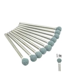 10pcs/set Dental Stone Grinder Polisher Burs 2.35mm Shank For Contouring Shaping Porcelain Dental Rotary Stone Polisher