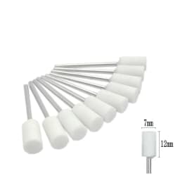 10pcs/set Dental Stone Grinder Polisher Burs 2.35mm Shank For Contouring Shaping Porcelain Dental Rotary Stone Polisher