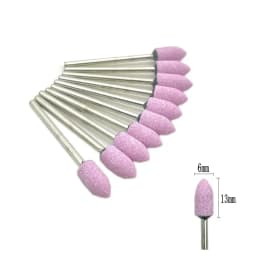 10pcs/set Dental Stone Grinder Polisher Burs 2.35mm Shank For Contouring Shaping Porcelain Dental Rotary Stone Polisher