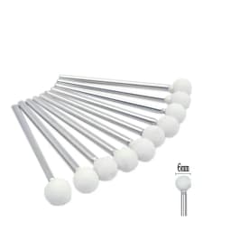 10pcs/set Dental Stone Grinder Polisher Burs 2.35mm Shank For Contouring Shaping Porcelain Dental Rotary Stone Polisher