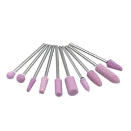 10pcs/set Dental Stone Grinder Polisher Burs 2.35mm Shank For Contouring Shaping Porcelain Dental Rotary Stone Polisher