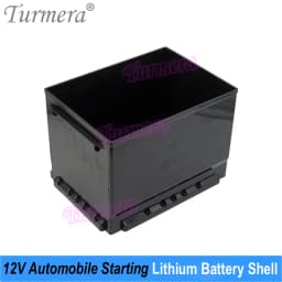 Turmera 12V Automobile Starting Lithium Batteries Shell Car Battery Box for L2-400 Series AGM-60 H5-60 Replace 12V Lead-Acid Use
