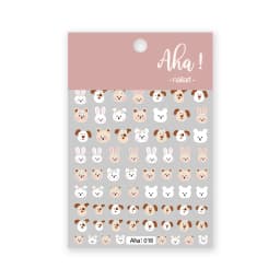 1pc Cartoon Kawaii Dinosaur bear animal Nail Art Sticker rabbit Floret Ultra-thin Japanese Decal Self Adhesive Manicure Decor #3