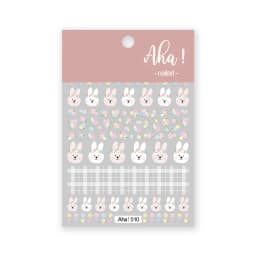 1pc Cartoon Kawaii Dinosaur bear animal Nail Art Sticker rabbit Floret Ultra-thin Japanese Decal Self Adhesive Manicure Decor #3
