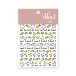 1pc Cartoon Kawaii Dinosaur bear animal Nail Art Sticker rabbit Floret Ultra-thin Japanese Decal Self Adhesive Manicure Decor #3