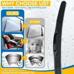 Universal Car Windscreen Wiper Blade U Hook Type 14"16"17"18"19"20"21"22"24"26" Windshield Rubber Hybrid Auto Wipers Accessories