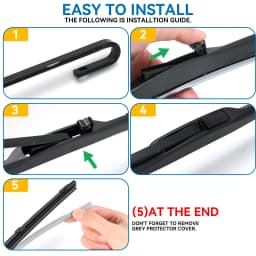 Universal Car Windscreen Wiper Blade U Hook Type 14"16"17"18"19"20"21"22"24"26" Windshield Rubber Hybrid Auto Wipers Accessories