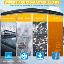 Universal Car Windscreen Wiper Blade U Hook Type 14"16"17"18"19"20"21"22"24"26" Windshield Rubber Hybrid Auto Wipers Accessories