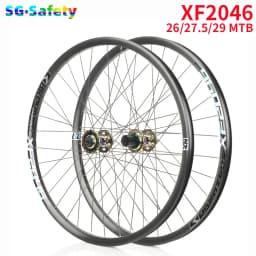 KOOZER XF2046 Mountain bike wheelset 26/27.5/29er inch MTB rim 4 Bearing Thru QR XM490PRO hub HG XD MS 8 9 10 11 12speed Wheels