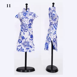Handmade 30cm Doll Accessories Unique Dress Clothes For Chinese Traditional Dress Cheongsam Style Evening Dress 1/6 Doll Clothes