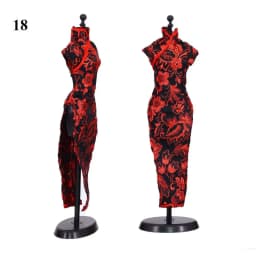 Handmade 30cm Doll Accessories Unique Dress Clothes For Chinese Traditional Dress Cheongsam Style Evening Dress 1/6 Doll Clothes