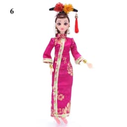 Handmade 30cm Doll Accessories Unique Dress Clothes For Chinese Traditional Dress Cheongsam Style Evening Dress 1/6 Doll Clothes