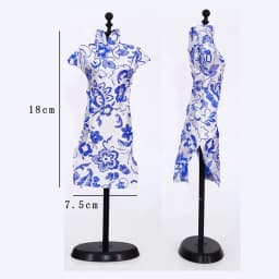 Handmade 30cm Doll Accessories Unique Dress Clothes For Chinese Traditional Dress Cheongsam Style Evening Dress 1/6 Doll Clothes