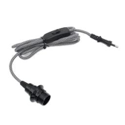 2m EU Standard Power Cord with Switch E14 Bulb Holder Lamp Socket For Bed Room Decor Lamps Simple Pendant Light Cord Kits