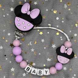 Free Handmade Personalized Name Baby Pacifier Clips Chains Silicone Beads Teether Teething Toys Dummy Holder Pacifier Chain Gift