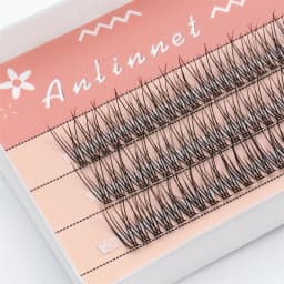 120 Clusters of 10D Fishtail Hairs Natural Eyelash Extension Personal Eyelashes A Type Fairy Eyelashes Thick Eyelashes Tool