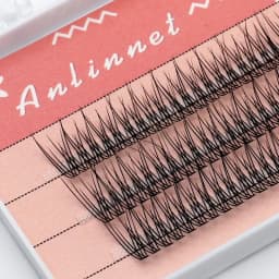 120 Clusters of 10D Fishtail Hairs Natural Eyelash Extension Personal Eyelashes A Type Fairy Eyelashes Thick Eyelashes Tool