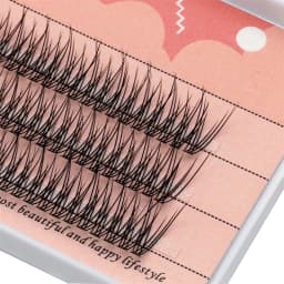 120 Clusters of 10D Fishtail Hairs Natural Eyelash Extension Personal Eyelashes A Type Fairy Eyelashes Thick Eyelashes Tool