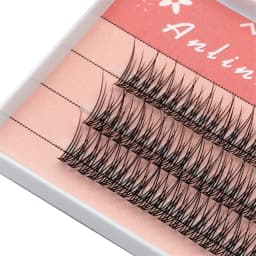 120 Clusters of 10D Fishtail Hairs Natural Eyelash Extension Personal Eyelashes A Type Fairy Eyelashes Thick Eyelashes Tool