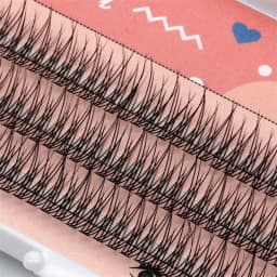 120 Clusters of 10D Fishtail Hairs Natural Eyelash Extension Personal Eyelashes A Type Fairy Eyelashes Thick Eyelashes Tool