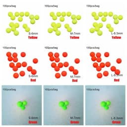 100PCS Hot EPS Stoppers Night Bottom Foam Floats Ball Beans Fishing Floats Beads