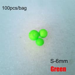 100PCS Hot EPS Stoppers Night Bottom Foam Floats Ball Beans Fishing Floats Beads