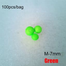 100PCS Hot EPS Stoppers Night Bottom Foam Floats Ball Beans Fishing Floats Beads