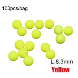 100PCS Hot EPS Stoppers Night Bottom Foam Floats Ball Beans Fishing Floats Beads