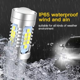 2pcs LED Daytime Running Light DRL Bulb Lamp Canbus No Error P21/5W 1157 BAY15D For Peugeot 408 308 3008 RCZ