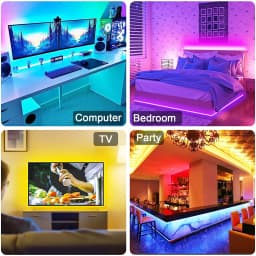 RGB Led Strip Light Bluetooth App 5V USB Led Tape Flexible Ribbon Diode Tape for TV Backlight Gaming Room Decoration