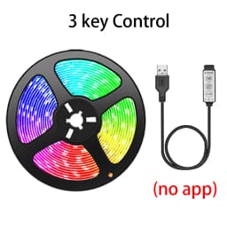RGB Led Strip Light Bluetooth App 5V USB Led Tape Flexible Ribbon Diode Tape for TV Backlight Gaming Room Decoration