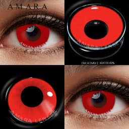 AMARA Cosplay Color Contact Lenses for Eyes Anime Eye Lens 1Pair White Black Lenses Contact Lenses Cosmetic Color Lens Eyes