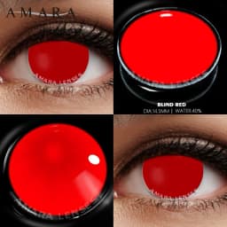 AMARA Cosplay Color Contact Lenses for Eyes Anime Eye Lens 1Pair White Black Lenses Contact Lenses Cosmetic Color Lens Eyes