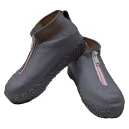 Zipper Rain Boots Waterproof Shoe Cover Silicone Unisex Outdoor Solid Waterproof Non-slip Wear-Resistant Reusable Easy Wearing