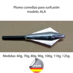 Surf Casting Fishing Sinkers - Alas, Weight: 60g, 70g, 80g, 90g, 100g, 110g, 125g - Lot Price