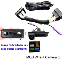 Car CanBus Reversing Parking Rear View Camera for Skoda Octavia Volkswagen Tiguan 187B 280 MQB PQ Audi A5 Q5 Dynamic Trajectory