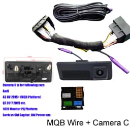 Car CanBus Reversing Parking Rear View Camera for Skoda Octavia Volkswagen Tiguan 187B 280 MQB PQ Audi A5 Q5 Dynamic Trajectory
