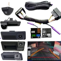 Car CanBus Reversing Parking Rear View Camera for Skoda Octavia Volkswagen Tiguan 187B 280 MQB PQ Audi A5 Q5 Dynamic Trajectory