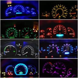 10pcs T5 Led Bulb Car Interior Dashboard Lights Instrument Lamp For Honda Civic Accord CRV Subaru Forester Outback Impreza
