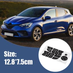 For Twingo for Renault Clio and Megane 2009-2011 CD Radio Audio Button Repair Decals Stickers Black Car Button Repair Stickers