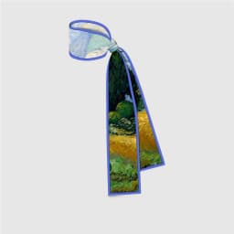 Van Gogh Oil Painting Scarf New Scarf Women Bag Hair Skinny Silk Scarves Designgn Foulard Neckerchief Headband For Ladies